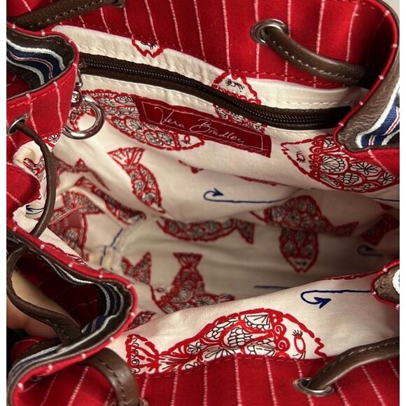 NWT Vera Bradley Nautical Drawstring Crossbody Bag - Picture 3 of 6